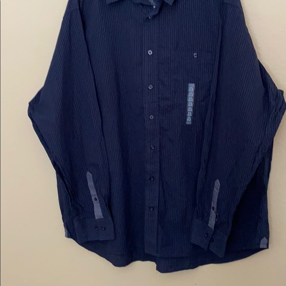 OLD NAVY Men’s Pinstriped Long Sleeve Button Down Big & Tall Size 2XL NWT - Picture 3 of 7